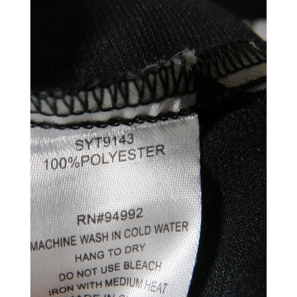 Women's Black And White Polka Dot Ruffled Bow Blouse Size XL - Picture 4 of 7